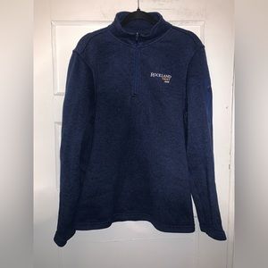Rockland trust bank mens‎ fleece navy pullover size large